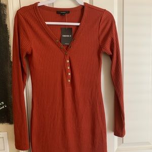 Forever 21 Knit dress-rust